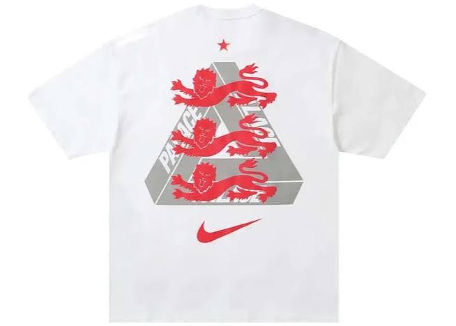 PALACE X NIKE ENGLAND T-SHIRT WHITE MEN'S