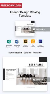 Free Interior Design Catalog Template Catalogue Design Templates Design Free Brochure Template