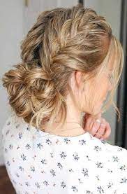 43 Ideas Hair Updos Messy Casual Long Hair Styles Braided Updo Casual Hair Styles