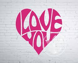Digital I Love You Word Art In Heart Shape I Love You Jpg Png Eps Svg Dxf Love Logo Design Valentine S Day L Word Art Love Logo Heart Shaped Valentines