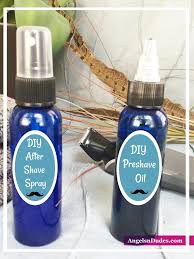 Making your own homemade pre shave oil is a great way to find the perfect shave oil. Pre Shave Oil Diy After Shave Spray For Men Angels N Dudes