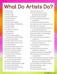 Huge Printable Art Advocacy List What Do Artists Do Art Is Basic Art Careers Art Room Posters Elementary Art
