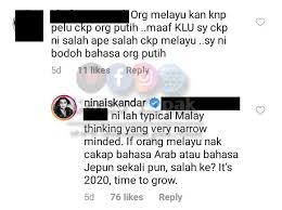 Check spelling or type a new query. Orang Melayu Kan Kenapa Perlu Cakap Orang Putih Berita Kopak Media