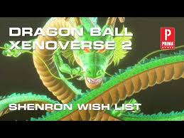 These wishes will grant you a range of different requests from unlocking secret characters to reallocating your stats. Dragon Ball Xenoverse 2 Shenron Wish List How To Unlock Hit Eis Nuova