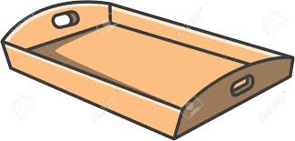 Tray Vector Cartoon Illustration ...