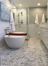 Hampton Carrara Hex Marble Mosaic Tile 3 X 3 In Simple Bathroom Renovation Bathroom Makeover Bath Makeover