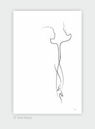 Romantic Couple Art Print Minimalist Line Drawing Of A Man And Woman Holding Hands Love Illustration In 2020 Line Art Drawings Couple Art Romantic Drawing