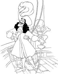 Make a coloring book with ship captain hook for one click. Peter Pans Enemy Pirate Captain Hook Coloring Page Coloring Sky Disney Coloring Pages Disney Colors Peter Pan Coloring Pages
