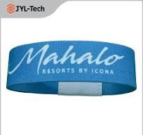 Factory Price Passive NFC Elastic Fabric Custom Stretch Woven RFID  Wristband/ Armband/ Bracelet for Events