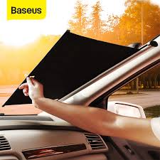 1000 x 1000 jpeg 141 кб. Baseus Car Sunshade Retractable Windshield Car Window Shade Car Front Sun Block Auto Rear Window Foldable Curtain Sunshade
