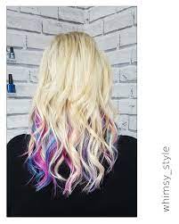 Neonhairdesign:brown hair with blonde underneath,blonde underneath brown hair,blonde underneath brown hair color,blonde hair brown underneath,blonde underneath,blonde under brown hair,blonde hair with brown streaks. Secret Unicorn Flashes Underneath Colors Blue Purple Pink Hair Blue And Pink Hair Pink Blonde Hair Purple Blonde Hair