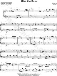 You can either print the sheet music from our website, or from playground's mac and pc applications. Dietmar Steinhauer Kiss The Rain Sheet Music Piano Solo In Ab Major Download Print Sku Mn0185209