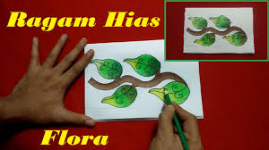 Sebagai contoh misalnya kerajinan batik papua yang menggunakan burung. Ragam Hias Flora Sederhana Yang Mudah Digambar Youtube