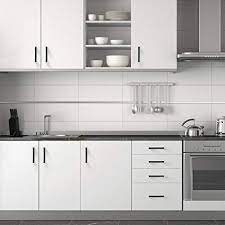 White kitchen cupboards with black handles. Compare Prices For Fulgente Across All Amazon European Stores
