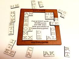 Or make the game more challenging for your students and add a vocabulary element. Word Puzzle Brainteaser Words In Trays Coffee Table Games Etsy Coffee Table Games Brain Teasers Word Puzzles