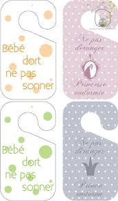 Pancartes Ne Pas Deranger Nine Leso Pancarte Bebe Dort Kit De Survie Maman