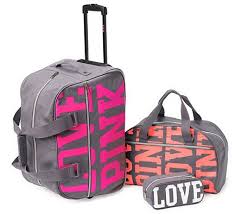Pink wheelie carry on travel luggage color camo print new. Pin On Vs Pink