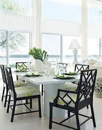 A Bright Retro Beach Cottage Bamboo Dining Chairs House Interior Modern Beach House