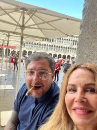 My mother and I in Venice while enjoying a Rare Pink Arturo Fuente Cigars  Arturo Fuente Cigar Factory