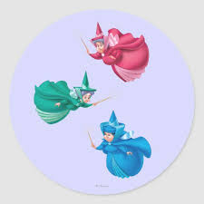 Sleeping Beauty Fairies Classic Round Sticker Zazzle Com Sleeping Beauty Fairies Disney Sleeping Beauty Sleeping Beauty Tattoo