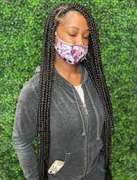 Medium Knotless Box Braid Styles In 2021 Box Braids Hairstyles For Black Women Braid Styles Braided Hairstyles