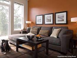 Neutral paint colors for living room are always calm and elegant, so a palette of white, cream, taupe, grey and brown is a classic option for a living room that has to please everyone. Living Room Burnt Orange Accent Wall Ayershire Circle Interior Design Client Review Eric Ross Interiors Bedroom Decor Bedroom Orange Home Adorable Burnt Orange And Teal Living Room Ideas 53 The
