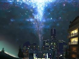 Has anyone got a rooftop at night background? Anime Night Sky City Stars Hd Wallpapers Desktop And Mobile Images Photos