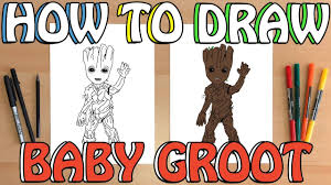 Just print out and have fun with this coloring sheet for kids. How To Draw Baby Groot Coloring Pages Youtube