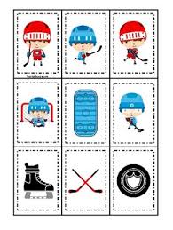 The gathering, pokemon, sports cards, yugioh and other great games! Hockey Themed Memory Match Preschool Educational Card Game By Teach At Daycare
