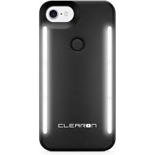 Clearon Clearon Selfie Light Case For Iphone 7 Iphone 8 Plus Dual Led Illuminated Light Up Cover Front Back Luminous Adjustable Flash Cell Phone Case Rechargeable Black Clearon Massgenie Com