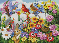 Shop garden cross stitch patterns now! Garden Gossip Large Cross Stitch Pattern To Print Online
