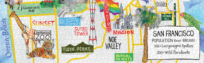Maybe you would like to learn more about one of these? Amazon Com Galison San Francisco Puzzle 1 000 Pieces 20 X 27 Jigsaw Puzzle Featuring A Map Of Famous San Francisco Landmarks Thick Sturdy Pieces Challenging Family Activity Great Gift Idea Toys Games