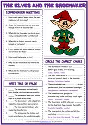 R reading prehension worksheets 2nd grade for free printable worksheets for 2nd grade reading comprehension. The Elves And The Shoemaker Esl Reading Comprehension Worksheets