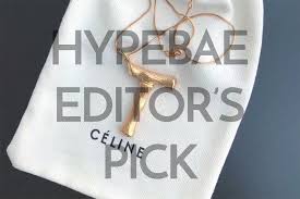 We've got celine accessories starting at $300 and plenty of other accessories. Celine Alphabet Pendant Necklace In Brass Hypebae