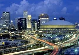New Orleans City New Orleans Superdome And Skyline Downtown New Orleans New Orleans Superdome New Orleans City