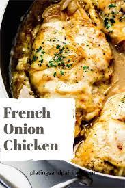 This French Onion Chicken Is A Simple Yet Crave Worthy Dinner That S Made In One Skillet Tender Ch In 2021 French Onion Chicken Chicken Dinner Recipes Chicken Recipes