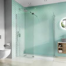 To craft a sense of openness, all it takes is a single pane of frameless glass artfully situated between the a glass enclosure works well for a small shower or corner shower in smaller bathrooms, where space is at a premium. Crosswater Infinity 8 Walk In Deflector Panel Sanctuary Bathrooms