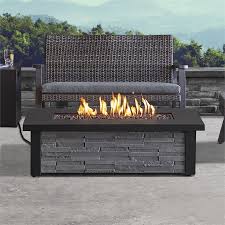 Matrix decor + see all. Real Flame Berthoud Propane Fire Pit In Stacked Stone C1460lp Ss