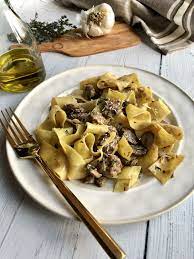 Mushrooms And Sausage Pappardelle By Thehouseandhive Quick Easy Recipe The Feedfeed Recipe Stuffed Mushrooms Recipes Pappardelle Recipe
