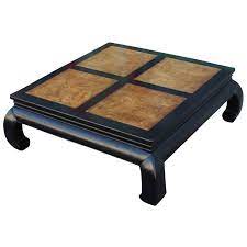 Asian style coffee table end tables. Two Tone Burl Wood Ming Style Square Coffee Table By Henredon Burled Wood Coffee Table Square Wood Coffee Table Coffee Table Wood