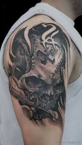 They attract attention to your arms making everybody admire your biceps. 66 Nice Half Sleeve Shoulder Tattoos