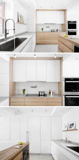 Company are providing 1 stop solution. In This Updated Kitchen White Lacquered Doors For The Kitchen Cabinets And Integrated Fridge Panels Extend T Kitchen Design Modern Kitchen White Wood Kitchens