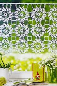 The lace has a lovely airy quality. Knitted Curtains 57 Photos Choose Curtains With Macrame Crochet And Knitting With Patterns In The Kitchen