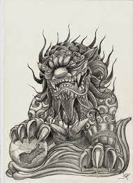 The tattoos come in different styles, shapes and colors which makes each of the tattoos distinct and unique. Foo Dog Tattoo Designs