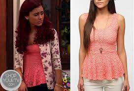 Sam Cat Season 1 Episode 4 Cat S Pink Eyelet Bow Dress Shop Your Tv Cat Valentine Outfits Fashion Tv Valentines Outfits