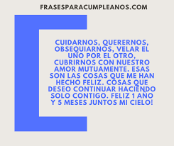 Mensajes De Feliz 1 Ano 5 Meses Juntos Frasescumple