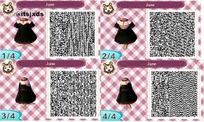 Black And Magenta Dress Animal Crossin New Leaf Qr Design Dress Animal Crossing Qr Codes Clothes Animal Crossing Qr Animal Crossing