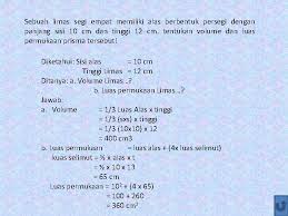 Check spelling or type a new query. Luas Permukaan Bangun Ruang Smp Kelas Viii Smester