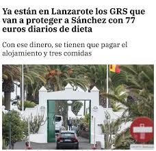 Han llegado ya a Lanzarote la veintena de agentes de los Grupos Rurales de  Seguridad (GRS) de la Guardia Civil desplazados para proteger al presidente  del Gobierno, Pedro Sánchez, y su familia