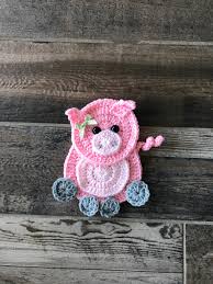 The best part about this charming cow square applique is that it is both a cute cow crochet applique and a granny square pattern all at the same time. Crochet Pattern Farm Animal Patterns Instant Pdf Download Crochet Appliques Applique Patterns Horse Cow Pig Duck Chicken